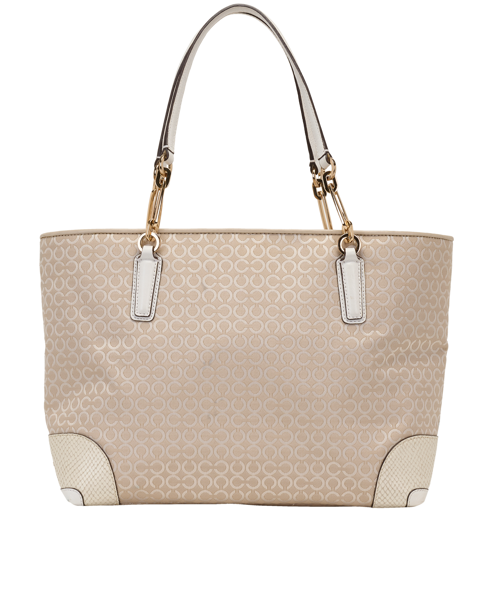 Madison Tote, &pound;75, Handbags, Beige, Canvas, Back view